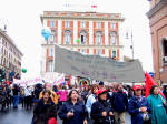 7. Ore 10 circa: il primo corteo sta entrando in via Barberini.