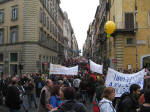26. Il primo corteo imbocca via Sistina.