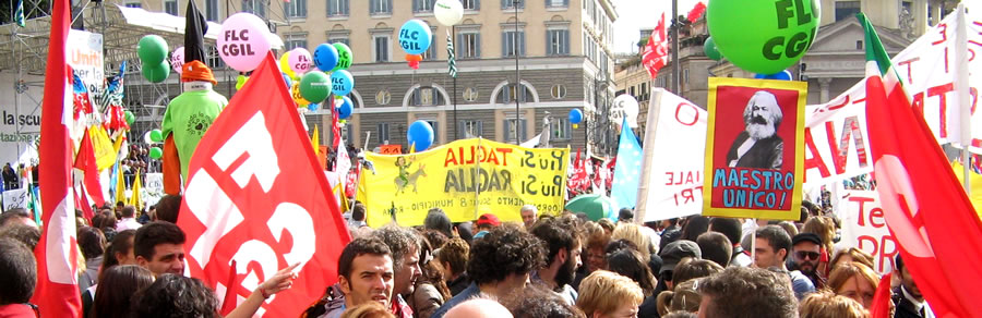 Le cento e pi immagini della grande manifestazione per la Scuola pubblica del 30 ottobre 2008