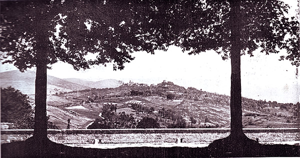 4. Mandela nel 1906 vista dal convento di San Cosimato (Gargiolli).