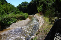 112. Subiaco, l'Aniene sotto il ponte di s. Mauro nel 2011.