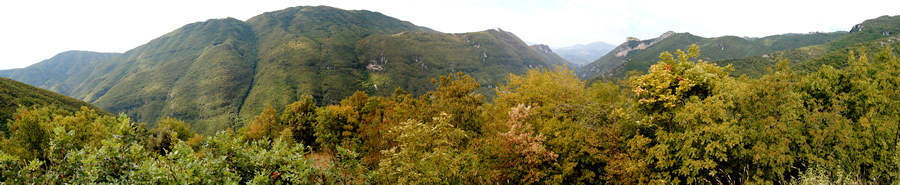 1. La stupenda vista dei monti Affilani, che accompagna il viaggiatore da Subiaco a Jenne.