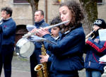 Le Bande della Valle dell'Aniene in piazza delle Ville domenica 13 marzo 2011: clicca qui per vedere le bellissime immagini della pagina... "Suonando sotto la Pioggia".