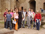 3. La Prima Media a Villa Adriana con la prof.sa Sforza, Sonia e Cecilia.