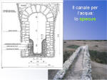 14. Il canale per lacqua: lo "specus".