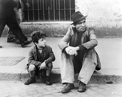 "Ladri di biciclette", di Vittorio De Sica (1948).