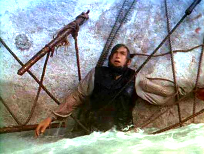 "Moby Dick", di John Huston (1956), con Gregory Peck, Richard Basehart, Leo Genn e Orson Welles.