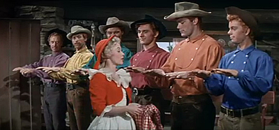 "Sette spose per sette fratelli", di Stanley Donen (1954), con Howard Keel, Jane Powell, Russ Tamblyn, Tommy Rall, Jacques D'Amboise, Jeff Richards e Julie Mewmeyer.