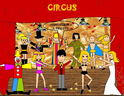 Non perderti il fantastico Circo della Maestra Cristina! Clicca sul disegno e sarai l!