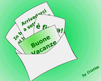 Non andare in Vacanza... senza gli allegri e fantasiosi Auguri della Maestra Cristina. Clicca qui e li riceverai anche tu.