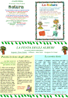 In questa pagina, "La Natura", a cura della Prima media e della prof.sa Anna Battisti; "Perch la Festa degli Alberi" e "La nostra festa", a cura della Quinta elementare e delle insegnanti Emma Nardoni, Anna Savini e Giuseppina Del Grande.