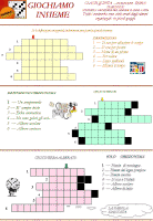 In questa pagina, "Giochiamo insieme!", cruciverba realizzati dai bambini della Quinta elementare guidati dallinsegnante Emma Nardoni.