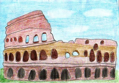 Il Colosseo secondo Alessandra, meglio dell'originale!