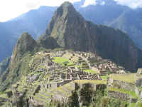 Le rovine di Machu Picchu, in Per