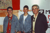 12. Danilo e Luca, della Classe 1990 - 1993, con il Prof.
