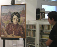 11 (particolare). "Ritratto di Anna Magnani", 1954. Olio su tela, 92 x 72,5 cm.