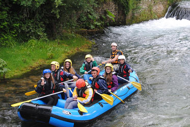 Rafting sull'Aniene, 3 giugno 2016.