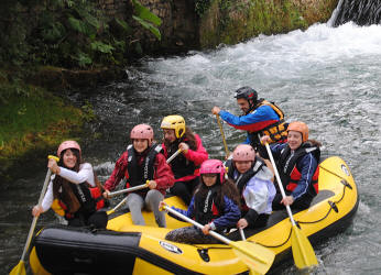 Rafting sull'Aniene, 3 giugno 2016, con Eleonora, Giorgia, Serena, Ludovica e Flavia.