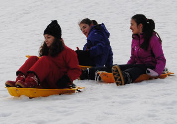 Gita a Livata, 26 marzo 2015, con Giorgia e Valentina.