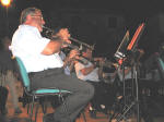 40. Mentre in piazza si mangia e si beve, sul palco la Banda di Anticoli (e non solo di Anticoli) si produce in un applauditissimo concerto.