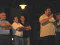 46. Sul palco per il comizio di chiusura.