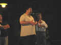 47. Sul palco per il comizio di chiusura.