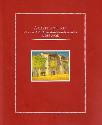 Il catalogo della Mostra, a cura di Francesca Romana Morelli e Valerio Rivosecchi, dedicato a Maurizio Fagiolo dellArco e ad Antonello Trombadori, con testi di Netta Vespignani, presidente dellArchivio della Scuola romana, Vincenzo Maria Vita, Vittorio Meddi,  Marco Occhigrossi, Paolo Bertoletti, Francesca Romana Morelli e Valerio Rivosecchi.