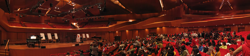 ...e dentro l'Auditorium!