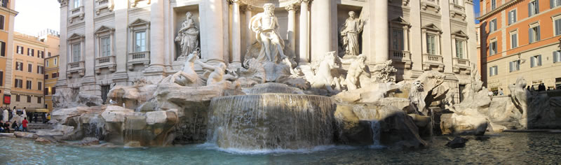 La Fontana di Trevi.