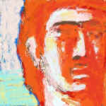 "Volti" di Eclario Barone. "Angelo di Fuoco".