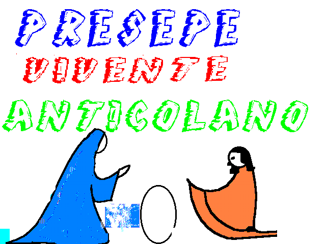 Il presepe vivente anticolano, disegno di Eclario Barone