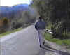 L'Ispettore in cammino verso Anticoli Corrado...