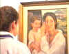 Alunni della Prima, della Seconda e della Terza media in visita alla mostra, guidati dal prof. Eclario Barone.