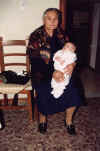 La mamma del signor Agostino con Alessandro.