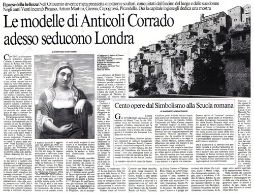 Le modelle di Anticoli Corrado adesso seducono Londra.