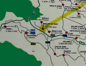 Rosciolo e Santa Maria in valle Porclaneta: dove stanno?