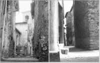 Due tratti di via Castello nel 1972
