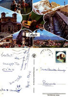4. La cartolina di Daniela da L'Aquila.