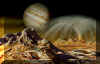 Io, satellite di Giove (Immagine di David A. Hardy)