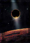 Eclisse di Sole sulla Luna (Immagine di David A. Hardy)