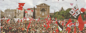 Sabato 20 ottobre 2007: la Sinistra Vera a piazza San Giovanni a Roma.