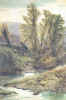 Ettore Roesler Franz (1845-1907), In riva all�Aniene tra il Lazio e l�Abruzzo acquarello, cm 98 x 64,5 (dal sito www.ettoreroeslerfranz.com)