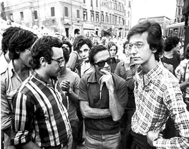 Primi anni ’70: Pier Paolo Pasolini mette pubblicamente in difficoltà un giovanissimo Walter Veltroni.