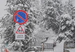 441/1000, Scuola chiusa per neve. Anticoli Corrado, 3 febbraio 2012.