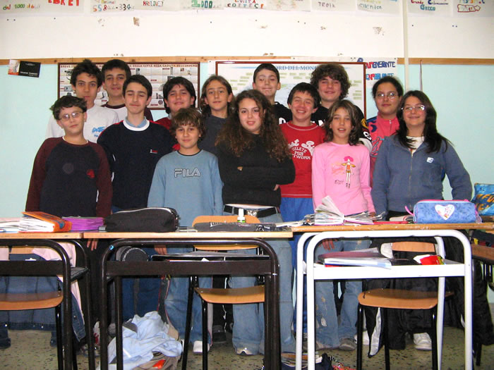 La classe 2004 - 2007 quando era in Seconda, nel 2005 - 2006