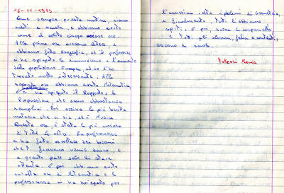 Monia, sabato 16 novembre 1985