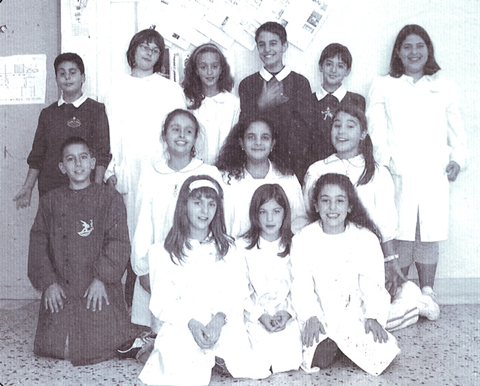 La Classe 2007 - 2010 il 18 settembre 2006, quando era in Quinta (foto tratta da Scne 2007)