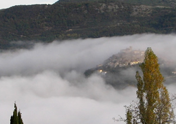 Roviano nella Nebbia il 7 novembre 2008