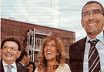 Le belle facce del padronato italiano: Steno, Emma e Antonio Marcegaglia (da La Repubblica di marted 11 novembre 2008)
