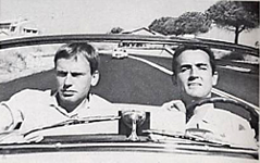 Jean-Louis Trintignant e Vittorio Gassman ne "Il sorpasso" (1962), di Dino Risi (1916 - 2008)